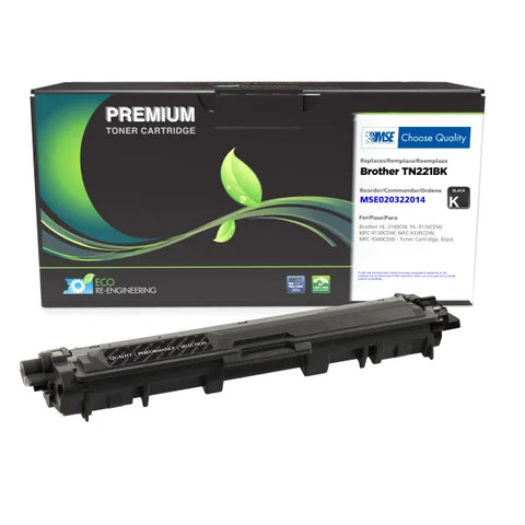 MSE Remanufactured Black Toner Cartridge for Brother TN221