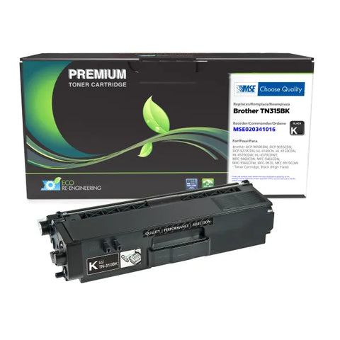 MSE Remanufactured High Yield Black Toner Cartridge for Brother TN315