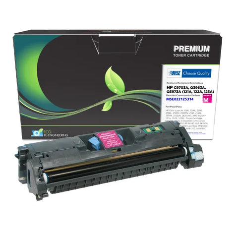 MSE Remanufactured Magenta Toner Cartridge for HP C9703A/Q3963A (HP 121A/122A/123A)