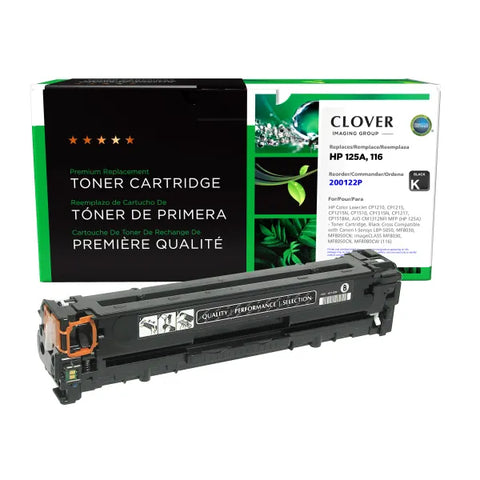 Clover Technologies Group, LLC Remanufactured Black Toner Cartridge (Alternative for HP CB540A 125A) (2200 Yield)