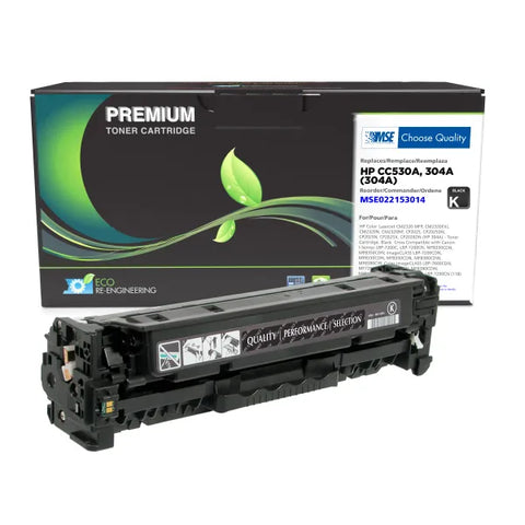 MSE Remanufactured Black Toner Cartridge for HP CC530A (HP 304A)
