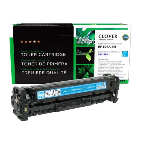Clover Technologies Group, LLC Remanufactured Cyan Toner Cartridge (Alternative for HP CC531A 304A) (2800 Yield)