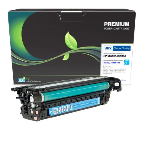 MSE Remanufactured Cyan Toner Cartridge for HP CE261A (HP 648A)