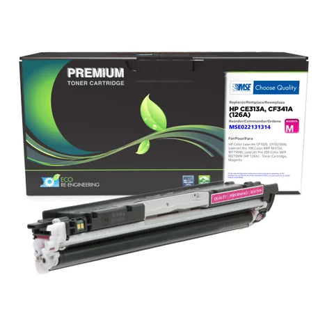 MSE Remanufactured Magenta Toner Cartridge for HP CE313A (HP 126A)