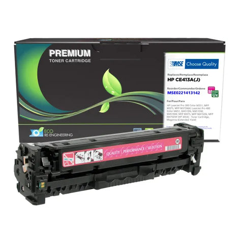 MSE Remanufactured Extended Yield Magenta Toner Cartridge for HP CE413A (HP 305A)