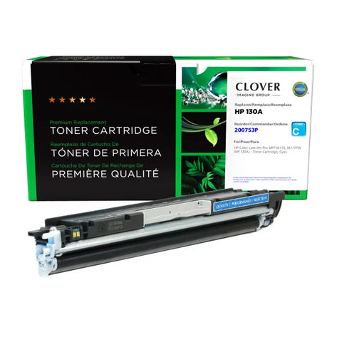 Clover Technologies Group, LLC Remanufactured Cyan Toner Cartridge (Alternative for HP CF351A 130A) (1000 Yield)