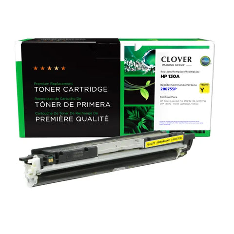 Clover Technologies Group, LLC Remanufactured Yellow Toner Cartridge (Alternative for HP CF352A 130A) (1000 Yield)