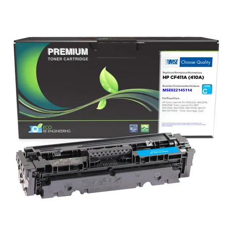 MSE Remanufactured Cyan Toner Cartridge for HP CF411A (HP 410A)