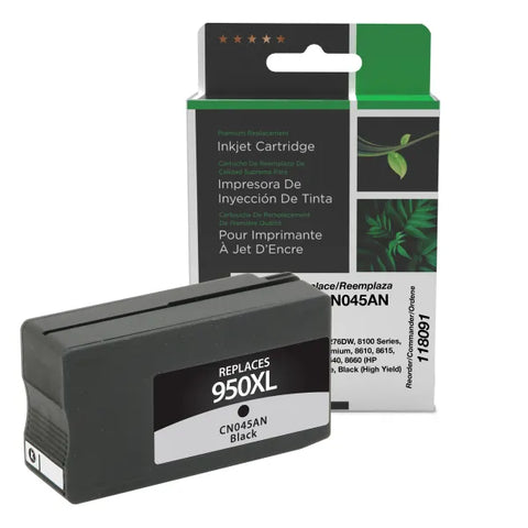 Clover Technologies Group, LLC Remanufactured High Yield Black Ink Cartridge (Alternative for HP CN045AN 950XL) (2300 Yield)