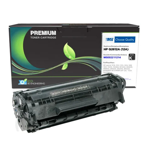 MSE Remanufactured Toner Cartridge for HP Q2612A (HP 12A)