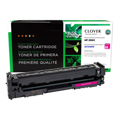 Clover Technologies Group, LLC Clover Imaging Remanufactured High Yield Magenta Toner Cartridge for HP W2113X (HP 206X)