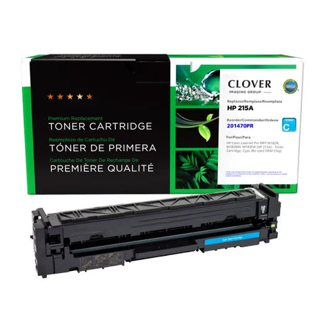 Clover Technologies Group, LLC Clover Imaging Remanufactured Cyan Toner Cartridge (Reused OEM Chip) for HP W2311A (HP 215A)