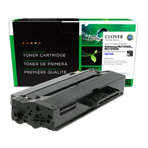 Clover Technologies Group, LLC Remanufactured High Yield Toner Cartridge (Alternative for Samsung MLT-D103L) (2500 Yield)