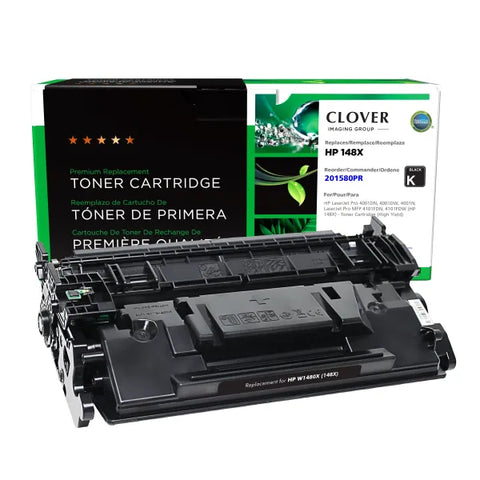 Clover Technologies Group, LLC Clover Remanufactured High Yield Toner Cartridge (Reused OEM Chip) for HP 148X (W1480X)