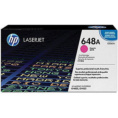 HP 648A (CE263A) Magenta Original LaserJet Toner Cartridge (11000 Yield)
