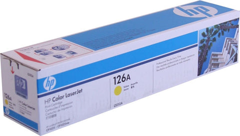 HP 126A (CE312A) Yellow Original LaserJet Toner Cartridge (1000 Yield)