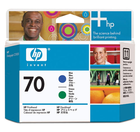 HP 70 (C9408A) Blue/Green Printhead