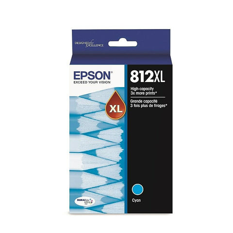 Epson T812XL, Cyan High-Capacity Ink Cartridge