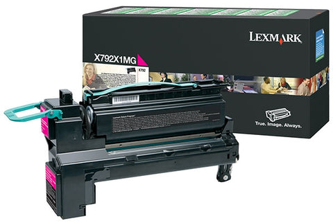 Lexmark Genuine OEM X792X1CG Return Program Extra High Yield Magenta Ton