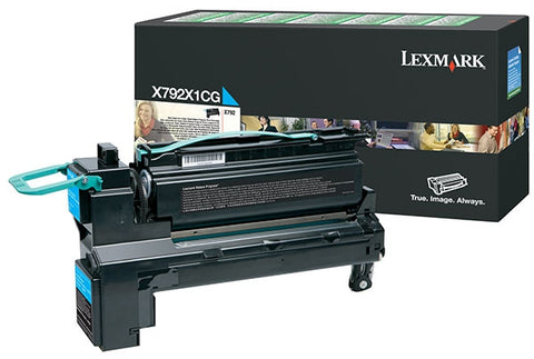 Lexmark Genuine OEM X792X1CG Return Program Extra High Yield Cyan Toner
