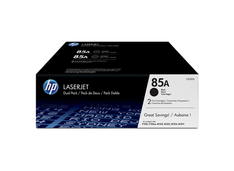 HP HP 85A 2-pack Black Original LaserJet Toner Cartridges