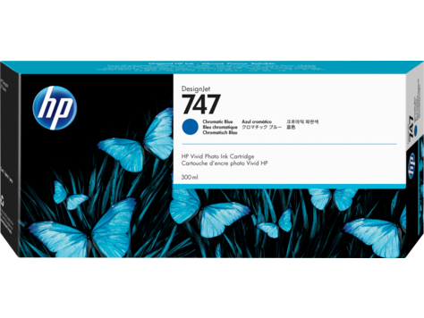 HP 747 (P2V85A) Chrmtc Blue Original Ink Cartridge (300 ml)