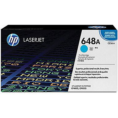 HP 648A (CE261A) Cyan Original LaserJet Toner Cartridge (11000 Yield)