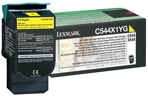 Lexmark Extra High Yield Yellow Return Program Toner Cartridge (4000 Yield)