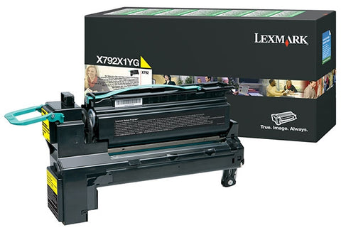 Lexmark Genuine OEM X792X1CG Return Program Extra High Yield Yellow Tone