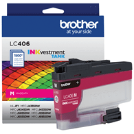 Brother INKvestment Tank Standard-yield Ink, Magenta, Yields approx. 1,500 pages