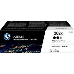 HP HP 202X CF500XD High Yield Black Toner Cartridge 2-pack
