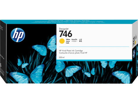 HP 746 (P2V79A) Yellow Original Ink Cartridge (300 ml)