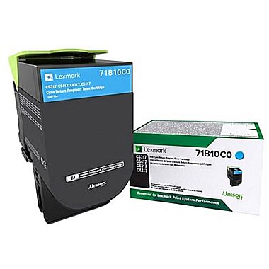 Lexmark Cyan Return Program Toner Cartridge (2300 Yield)