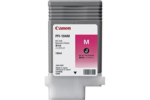 Canon, Inc INK TANK PFI-104M - DYE MAGENTA 130ML