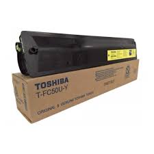 Toshiba OEM Toshiba T-FC50U-Y (TFC50UY) Toner Cartridge, Yellow, 28K Yield