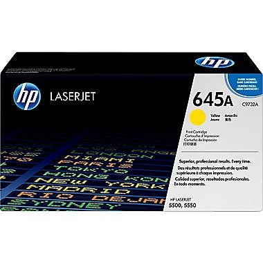 HP 645A (C9732A) Yellow Original LaserJet Toner Cartridge (12000 Yield)